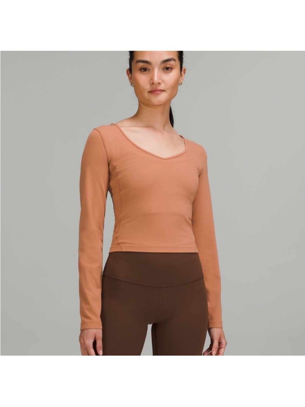 Lululemon Align Long Sleeve Shirt in Dusty Clay size 8